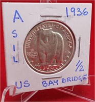 1936-S Bay Bridge Commemorative Half Dollar