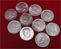 10 - 90% Silver Kennedy Halves (1964)