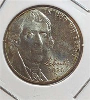 2020P Jefferson nickel