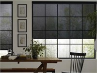 Lot of 2 30”W x60” L Roller Shades In Black