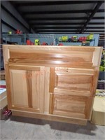36" W x 21" D x 33.5" H Wood Base Cabinet