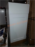 15"W×24.25"D×34.5"H White Storage Cabinet