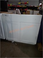 36"W×24.5"D×34.5"H White Cabinet