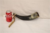 Cow Horn Bugle w/ Mouth Piece