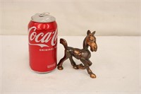 Copper Plated Metal Horse
