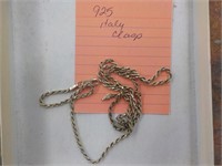 .925 marked clasp necklace