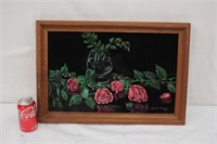 Painted Velvet Roses ~ 22" x 15"