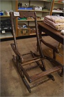 Antique Carpet Rocking Chair Frame