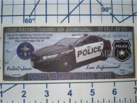 Police novelty banknote