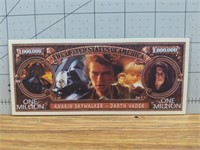 Darth Vader novelty banknote