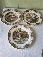 johnson bros the friendly village 3 chargers plate