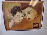 usps amber alert commerative art mother & daughter