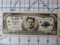 Pretty boy novelty banknote