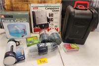 284 - CAMPSTOVE OVEN, FOLD-A-CARRIER & MORE (B56)