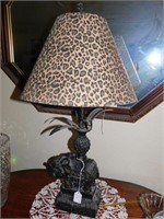 Pair Of 28" Tall Elephant Table Lamps