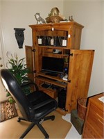 Desk Cabinet With Chair