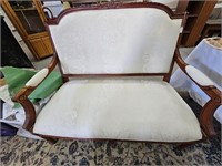 Victorian Style Upholstered Couch