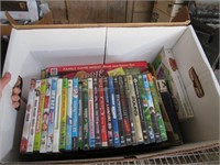 Box of DVDs, Games
