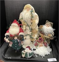 Collectible Collection Santa With Ornaments.