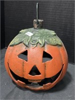 Cast Iron Pumpkin Lantern.