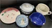 Ceramic Chamber Pot, Oven Dish, Bazaars Plate.