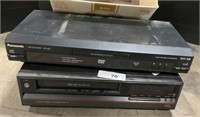 Panasonic DVD, GE VHS Players.