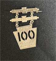 1891 100 Year Pittsburgh Pin.
