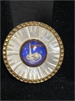 New York Mother of Pearl World Fair Pin.