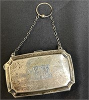 MonoGramed Sterling Silver Purse.