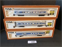 3 NOS Tyco HO Scale Model Train Cars.