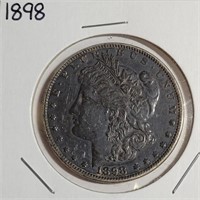 1898 - MORGAN SILVER DOLLAR (B7)