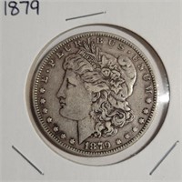 1879 - MORGAN SILVER DOLLAR (B10)