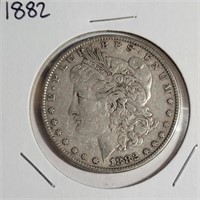 1882 - MORGAN SILVER DOLLAR (B22)