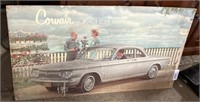 1960’s Corvair Car Advertising Sign.