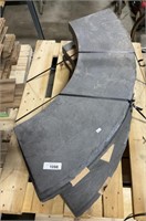 4 Curved Stone Slabs.