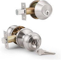 Probrico Entry Door Knobs with Single Cylinder Dea