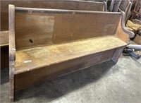 Early Church Pew Bench.