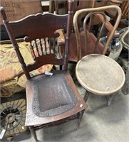 Set of 3 Antique Chairs.