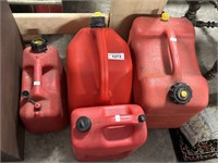 Set of 4 Gas Cans.