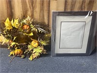 Fall wreath & frame