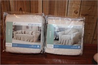 Fieldcrest Ivory Sofa and Chair Slipcovers