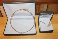 Two Heart Necklace and Knot Necklace