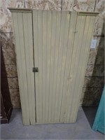 Antique Wainscoating Cabinet w/ Door -