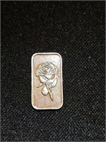1 Gram .999 Silver Rose