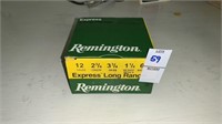 Box of Remington 2 3/4in 12 gauge shells, 25