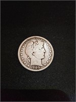 1900 Barber Half Dollar Coin