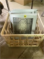 4 Frosted Glass Doors in a Crate