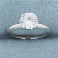 Over 1CT Diamond Solitaire Engagement Ring in 14k