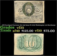 US Fractional Currency 10c 2nd Issue Fr-1244 Washi