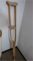 Pair of Wooden Crutches